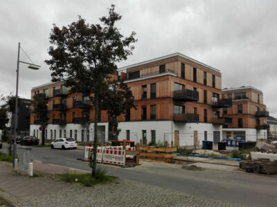Zwei Mehrfamilienhäuser in Holz-Hybridbauweise